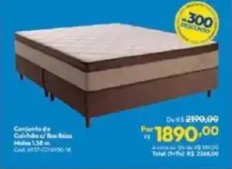 Lojas Becker Conjunto de Colchão c/ Box Ibiza oferta