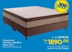 Lojas Becker Conjunto de Colchão c/ Box Ibiza oferta