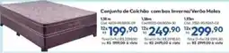 Lojas Becker Conjunto de Colchão com box Inverno/Verão Molas oferta