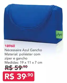 Jequiti Nécessaire Azul Gancho oferta