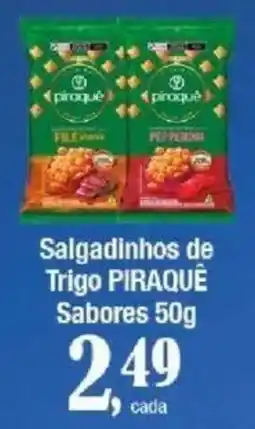 Supermercados Unidos Salgadinhos de trigo piraquê oferta