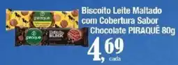 Supermercados Unidos Biscoito Leite Maltado com Cobertura Sabor Chocolate Piraquê oferta