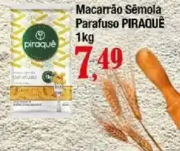 Supermercados Unidos Macarrão Sêmola Parafuso Piraquê oferta