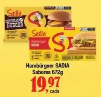 Supermercados Unidos Hambúrguer sadia sabores oferta