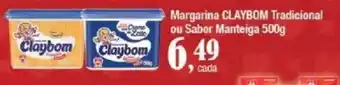 Supermercados Unidos Margarina claybom tradicional ou sabor manteiga oferta