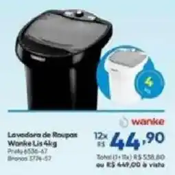 Lojas Becker Lavadora de Roupas Wanke Lis oferta