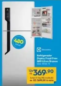Lojas Becker Refrigerador Duplex Frost Free Branca oferta