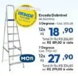 Lojas Becker Escada Dobrável de Alumínio oferta