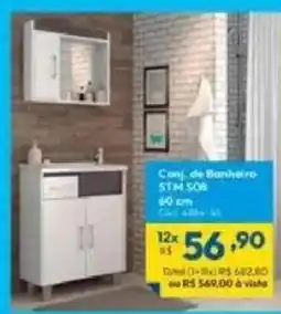 Lojas Becker Conj. de banheiro stm 508 oferta