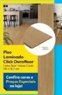 Lojas Becker Piso Laminado Click Durafloor oferta