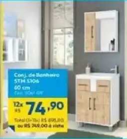 Lojas Becker Conj. de banheiro oferta
