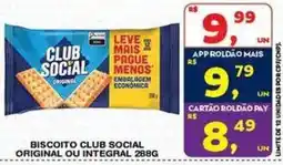 Roldão Biscoito club social original ou integral oferta
