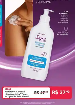 Jequiti Hidratante Corporal Hipoalergênico* Todos os Tipos de Pele oferta