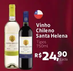 Supermercados Mateus Vinho Chileno Santa Helena oferta