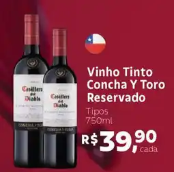 Supermercados Mateus Vinho Tinto Concha Y Toro Reservado oferta