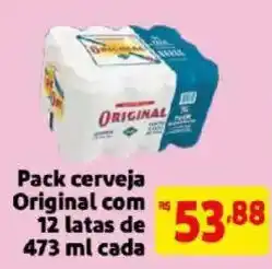 Mercado Extra Pack cerveja original oferta