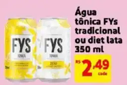 Mercado Extra Água tônica fys tradicional ou diet oferta
