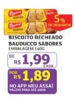 Assaí Atacadista Biscoito recheado bauducco sabores oferta