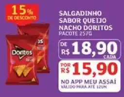 Assaí Atacadista Salgadinho sabor queijo nacho doritos oferta