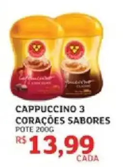 Assaí Atacadista Cappuccino 3 corações sabores oferta