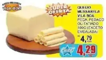 Supermercado Estrela Azul Queijo mussarela vila boa oferta