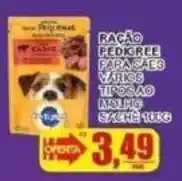 Supermercado Estrela Azul Ração pedigree para cães vários tipos ao molho 5kg oferta