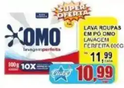 Supermercado Estrela Azul Lava roupas em pó omo lavagem perfeita oferta