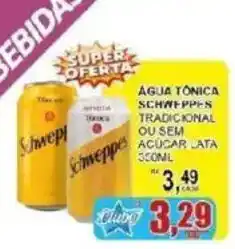 Supermercado Estrela Azul Água tônica schweppes tradicional ou sem açúcar lata oferta