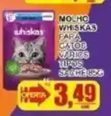 Supermercado Estrela Azul molho whiskas para gato vários tipos oferta