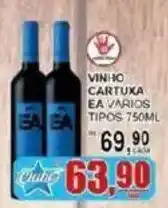 Supermercado Estrela Azul vinho cartuxa ea varios tipos oferta