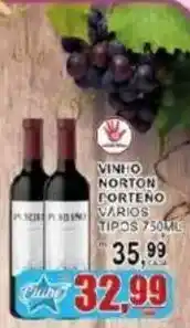 Supermercado Estrela Azul Vinho norton porteno varios tipos oferta