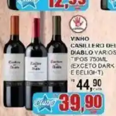 Supermercado Estrela Azul vinho casillero del diablo varios tipos 750ml oferta