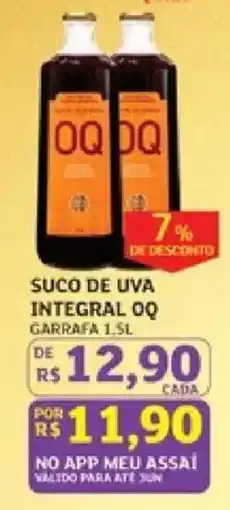 Assaí Atacadista suco de uva integral oq oferta