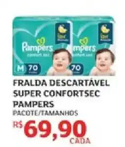 Assaí Atacadista Fralda descartável super confortsec pampers oferta