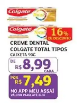 Assaí Atacadista Creme dental colgate total tipos oferta