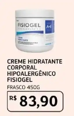 Assaí Atacadista Creme hidratante corporal hipoaLergênico fisiogel oferta