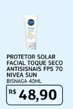 Assaí Atacadista protetor solar facial toque seco antissinais fps 70 nivea sun oferta