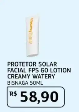 Assaí Atacadista Protetor solar facial fps 60 lotion creamy watery oferta