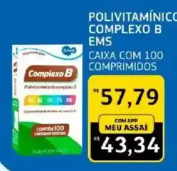 Assaí Atacadista Polivitamínico complexo b ems oferta