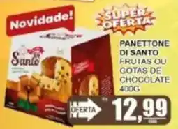 Supermercado Estrela Azul Panettone di santo frutas ou gotas de chocolate oferta