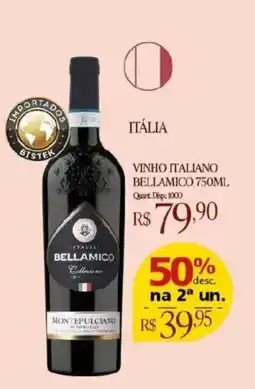 Bistek Supermercados vinho italiano bellamico oferta