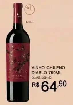 Bistek Supermercados vinho chileno diablo oferta