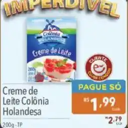 Supermercados Condor Creme de Leite Colônia Holandesa oferta