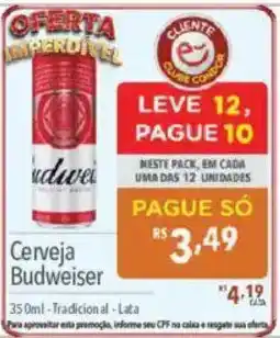 Supermercados Condor Cerveja Budweiser oferta