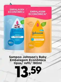 Confiança Supermercados Sampoo johnson's baby oferta