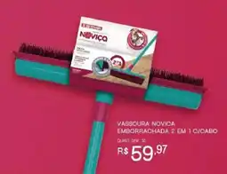Bistek Supermercados Vassoura novica emborrachada 2 em 1 c/cabo oferta