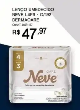 Bistek Supermercados Lenço umedecido neve l4p3 - c/192 oferta