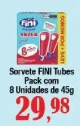 Supermercados Unidos Sorvete fini tubes oferta
