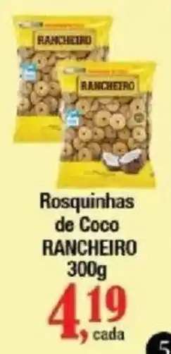 Supermercados Unidos Rosquinhas de Coco RANCHEIRO oferta