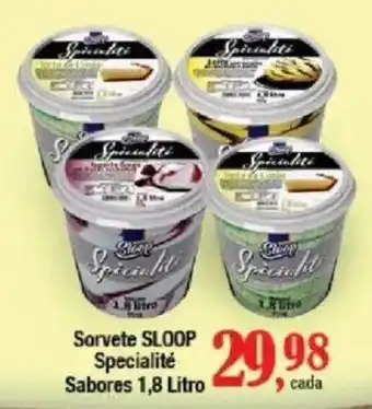 Supermercados Unidos Sorvete sloop specialite oferta